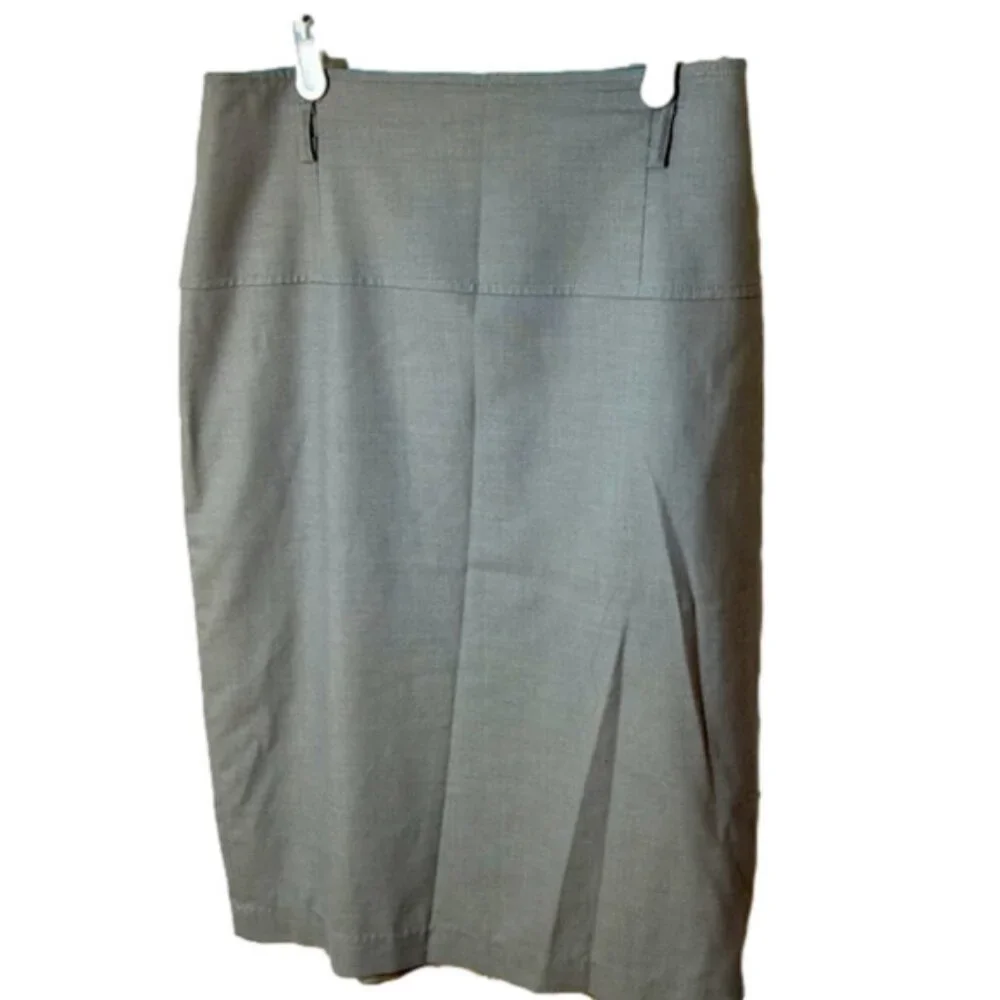 Melanie Lyne Pencil Skirt Gray Size 8 Vintage - Picture 2 of 3